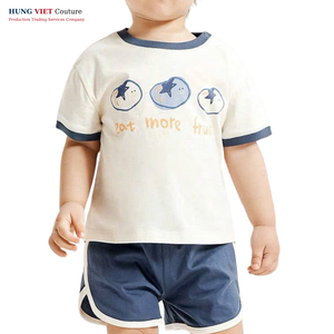 Camisetas de algodón de manga corta para niños promocionales Camiseta con cuello redondo y logotipo de impresión privada para niños - Product Image 3