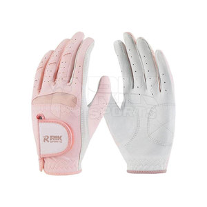 Gants de golf en cuir en gros, logo personnalisé OEM, doux, pleine couleur, pour hommes gauchers - Product Image 6