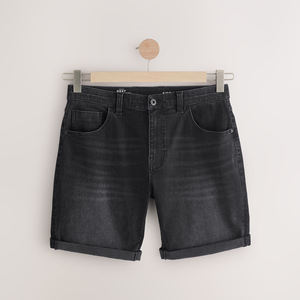 Shorts clásicos de mezclilla para hombre con un ajuste cómodo y un diseño moderno, ideales para uso diario, salidas a la playa y viajes. - Product Image 1
