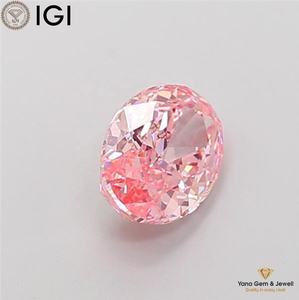 เพชรสีชมพูสดใส ระดับความสะอาด VS2 รูปทรงวงรี 1.50 กะรัต พร้อมใบรับรอง IGI เพชร CVD ที่ได้รับการเพาะเลี้ยงในห้องปฏิบัติการ สำหรับแหวนหมั้นแบบสั่งทำ - Product Image 6