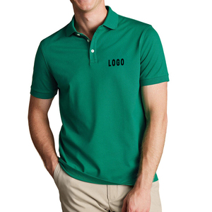 Camisa Polo Verde Esmeralda Personalizada para Hombre, Camisas de Manga Corta con Logotipo Bordado e Impreso - Product Image 1