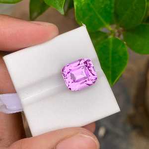 Kunzite naturelle rose, taille coussin, pierre précieuse facettée de qualité supérieure pour la fabrication de bijoux - Product Image 3