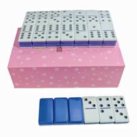 Fabrication d'objets artisanaux en résine, jeu de dés double 6, dominos colorés, multicolores, personnalisés pour jeux de table