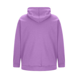 Conjunto de sudadera con capucha y pantalones deportivos morados para mujer, ropa informal de punto de manga larga para otoño - Product Image 6
