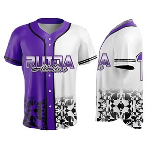 Maillots de baseball personnalisés à impression sur mesure, tenues de baseball pour hommes, uniformes de baseball par sublimation - Product Image 1
