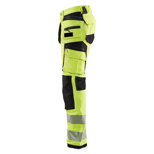Pantalon de travail cargo personnalisé pour la sécurité routière, en tissu polyester respirant, avec poches cargo, pour ouvriers utilitaires, fabriqué sur mesure - Product Image 2