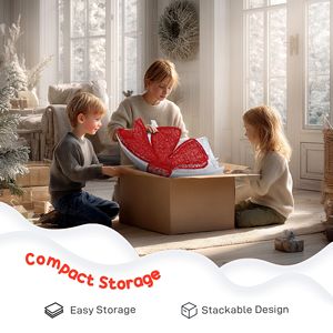 Ghirlanda Luminosa LED Bicolore da 60 Pollici per Decorazioni Natalizie da Interno ed Esterno con Timer e Telecomando - Product Image 6