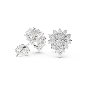 ต่างหูเพชรโมอิส S925รูปรอยยิ้มสูงแฟชั่นต่างหูเงินสเตอร์ลิงสำหรับผู้หญิง - Product Image 6