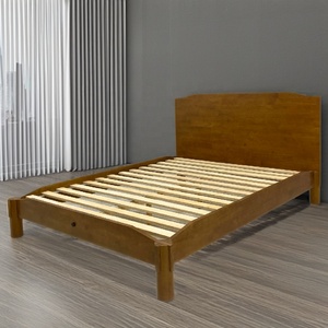 Vietnam-Made Comfortable Curved <b>Wooden</b> <b>Beds</b> for Cozy Bedrooms in Middle Eastern Homes OEM Factory Free UAE Tariff - Product Image 3
