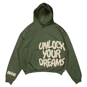 Sudadera con capucha personalizada para hombre, de peso pesado, con pantalones cortos, 100% algodón, forro polar, unisex, perfecta para ropa informal de calle. - Product Image 3