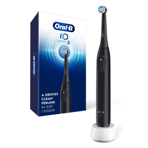Oral-B iO Series 2 Rechargeable Electric <b>Powered</b> Toothbrush, Night Black with 1 Gentle Care <b>Brush</b> Head - Automatic Pressure - Product Image 6