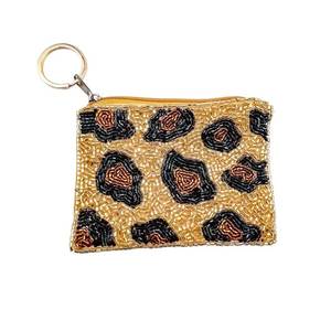 Handmade Beaded Coin Pouch With Beautiful Floral Pattern Custom Size Seed Beads Embroidery Coin Purse For Retail - Product Image 1