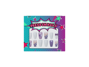 Venta al por mayor de embalaje impreso personalizado para la prensa en las <span class=keywords><strong>uñas</strong></span> Bonito diseño de <span class=keywords><strong>uñas</strong></span> artificiales Caja de embalaje - Product Image 5