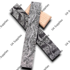 Cuchillo de Acero de Damasco Forjado a Mano con Espiga Completa, Espesor Personalizable (4.5mm), 12 Pulgadas de Longitud Total, DIY OEM ODM - Product Image 5