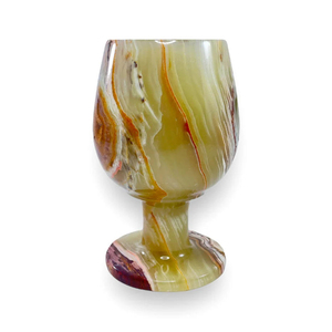 Copa Grande de Ónix Moderna Hecha a Mano con Acabado Antiguo, Taza de Piedra Natural Ecológica para Uso en la Cocina - Product Image 1