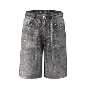 Shorts en jean à strass pour hommes, tailles adultes, vente en gros, personnalisables, prix abordable, meilleure vente, décontractés - Product Image 1