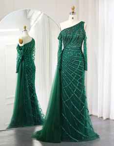 Robe fantaisie brodée en organza de qualité supérieure robes de soirée au sol pour femmes demoiselle d'honneur fête porter une décoration en cristal! - Product Image 1