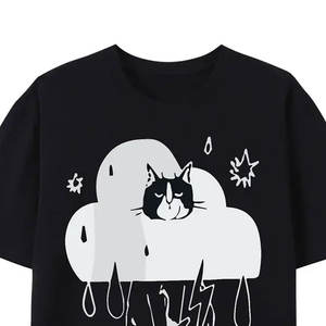 Camiseta de Cuello Redondo y Manga Corta con Estampado Láser, Patrón Sólido, Colores Personalizados, Tejido de Punto 100% Algodón, Corte Holgado para Hombre, Logotipo Personalizado - Product Image 6