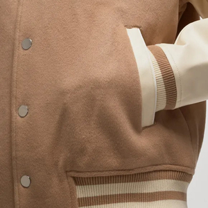 Blouson Bomber en Toile Personnalisable Col Montant 2026 – Créez Votre Propre Blouson Universitaire de Baseball pour Homme avec Logo et Couleur Personnalisés – En Promotion - Product Image 3