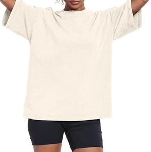 Camiseta de Alta Calidad con Lavado Ácido para Mujer, Camisetas Vintage con Hombros Caídos, Ropa Urbana a Precio de Mayoreo para Mujer, Transpirable - Product Image 5
