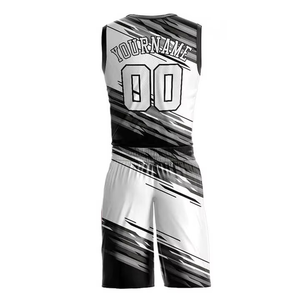 Conjunto de Camiseta de Baloncesto Sublimada Personalizada, Sin Mangas, Cuello Redondo, Absorbe la Humedad, Unisex para Adultos, Impresión con Nombre del Equipo 00 - Product Image 4