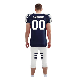 Ensemble d'uniformes de football américain personnalisés par sublimation, grandes tailles, avec logo frontal, respirant, écologique, séchage rapide, pour équipes - Product Image 5