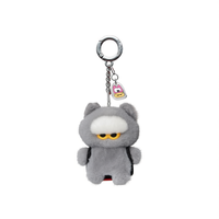 Porte-clés mini Zoa Line Friends G-Dragon K-POP Zo&Friends, pendentif en peluche Zoa, couleur gris, mignon, plaqué argent