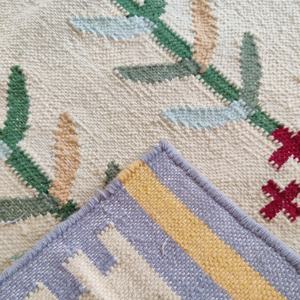 Alfombra Durrie de Lana Hecha a Mano |   Alfombra Tejida a Mano de Estilo Plano, Abstracta, Ecológica y de Pelo Corto para Sala de Estar, Dormitorio y Decoración Moderna del Hogar - Product Image 2