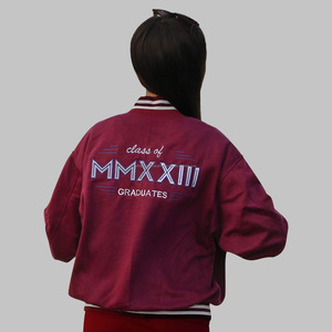 Chaqueta unisex de uniforme de béisbol cómodo informal de lana de algodón personalizado de moda callejera - Product Image 2