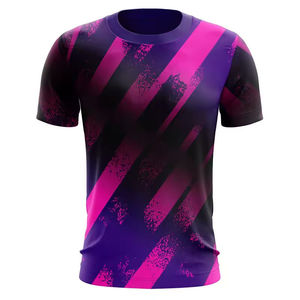 Camiseta de Sublimación 100% Poliéster Personalizada de Fábrica al por Mayor para Empleados, Impresión de Sublimación Completa, Diseño Formal y Elegante - Product Image 1