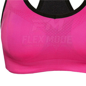 Sujetador Deportivo de Compresión Simple para Mujer, de Alta Calidad, Elástico, Transpirable, Ecológico, de Spandex/Poliéster, para Fitness y Running - Product Image 6