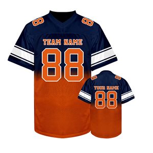 Custom Sublimated American Football Jersey <b>Men's</b> Short Sleeve V-Neck Breathable Mesh Team Name Custom Number Printed All Seasons - Product Image 1