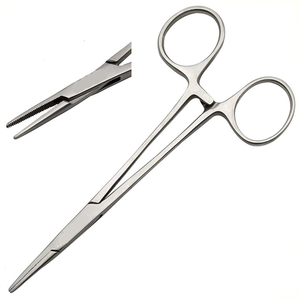 Pince de pêche robuste en acier inoxydable à mâchoires droites, hémostatique et verrouillable, pour le retrait des hameçons, équipement de pêche - Product Image 1