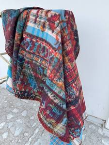 Traditional Persian Kantha <b>Quilt</b> Hand Stitched Cotton Bedspread Vintage Reversible <b>Throw</b> Blanket Home Decor - Product Image 4