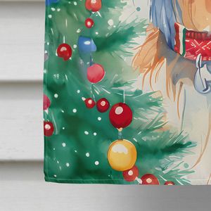 Multicolor Saluki Christmas Large Porch Decorative Yard Banner Artwork Wall Hanging Polyester House <b>Flag</b> Sleeve <b>Pole</b> <b>for</b> - Product Image 4