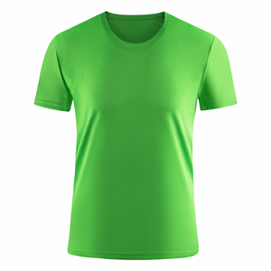Camiseta de Manga Corta para Hombre, Cuello Redondo, Ajuste Regular, Secado Rápido, Tejido de Poliéster, Color Sólido, Diseño Liso en la Parte Delantera - Product Image 6