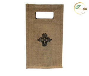 Fashionable Jute Picnic Tote <b>Bag</b> with Custom Branding for Promotional Use - Product Image 2