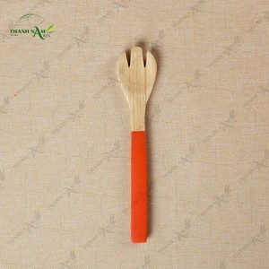 <b>Bamboo</b> Spoon and Fork <b>Set</b> Eco Friendly Natural <b>Bamboo</b> <b>Cutlery</b> OEM ODM for Restaurant Hotel Catering Use - Product Image 5