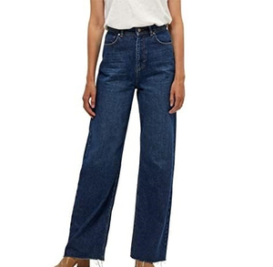 Jean en denim pour homme 100% coton, respirant, séchage rapide, écologique, coupe droite, délavé à la pierre, toutes saisons - Product Image 5