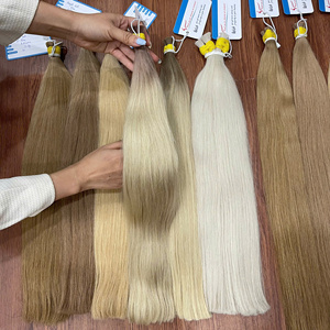 2026 Viet Nam Top Quality Bulk Hair Human Hair Cuticle Aligned Color Silky Soft Straight Russian Hair Bulk - Product Image 6