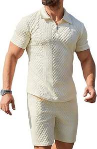 Mens 2 Piece Sportswear Summer Tracksuit Men Casual Sports <b>Joggers</b> <b>Set</b> Solid Color Short Sleeve T Shirt and Shorts <b>Sets</b> - Product Image 4