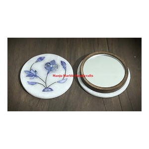No.1 Quality Indian Manufacturer In Best Price <b>Range</b> Pink Mother Of Pearl Round Mirrors For Wholesale - Product Image 3