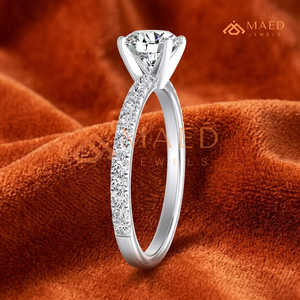 Anillo de compromiso de plata con moissanita de corte ovalado para mujer, joyería de aniversario nupcial, regalo de moda de EE. UU. - Product Image 2