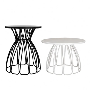 Round Metal decorative <b>Cake</b> <b>Stand</b> White and Black Wire Base Reusable Serving Tray for <b>Cakes</b> Cupcakes Decorative Display Dish - Product Image 4