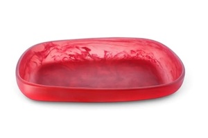 Plateau de service rectangulaire en résine à prix de gros, finition marbre, petit plateau pour serviettes, articles de toilette et ustensiles de cuisine - Product Image 2