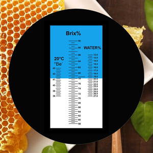 Réfractomètre à miel 3-en-1 58-90% Brix 38-43 Baume 12-27% Testeur d'humidité de l'eau avec ATC pour l'apiculture, le sirop d'érable et la confiture - Product Image 2