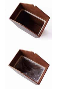 Cubo de Basura para Exteriores de Calidad Superior con Forma Rectangular Japonesa y Cubo Interior de Madera para Almacenamiento - Product Image 5
