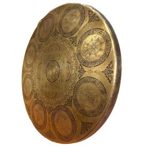 Cloche chantante décorative de gong en métal sculpté traditionnel inspirée pour la guérison de méditation de yoga à des fins spirituelles artisanat en métal - Product Image 3