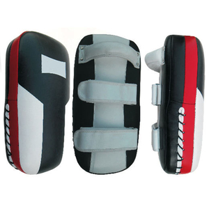 Pad de frappe professionnel incurvé en cuir PU pour Muay Thai, Boxe, MMA, Karaté, avec logo personnalisé, vente en gros - Product Image 1
