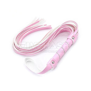Leather <b>Flogger</b> Handmade Leather Build Soft Strips Durable Handle Leather <b>Flogger</b> Daily Simple Use - Product Image 4